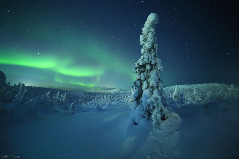 кольский, север, заполярье, северное сияние, aurora borealis Звёзды зажигаютphoto preview