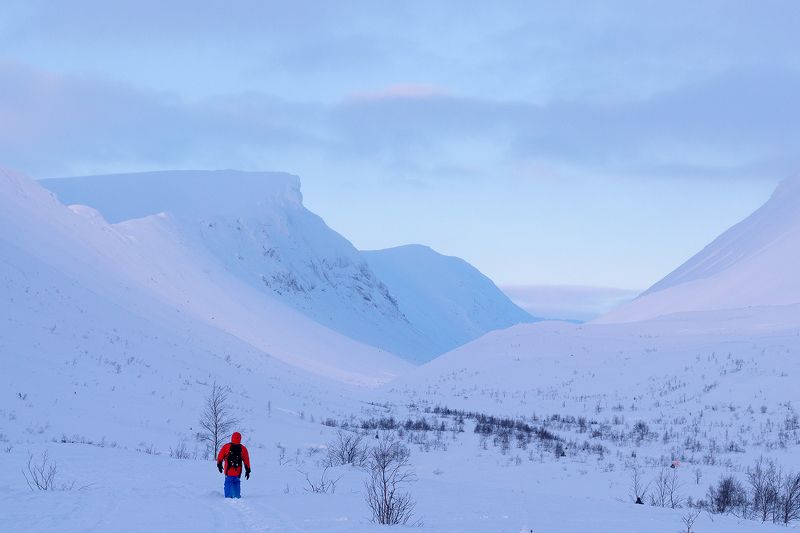 хибины, горы, кольский Закат в Хибинах фото превью