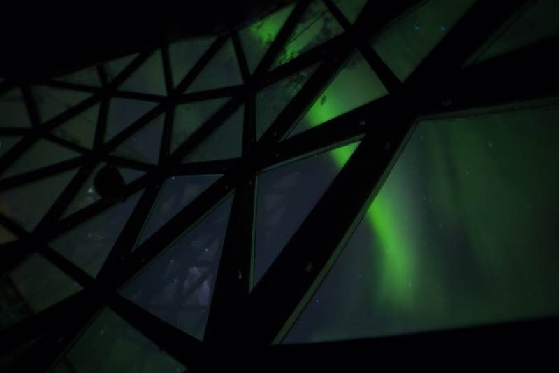 северное сияние, пейзаж, ночь, север, магнитная буря, яркие цвета «В ночи»photo preview