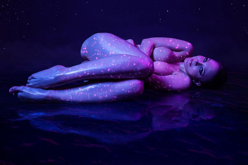 киберпанк, неон, арт-ню, artnude, neon, cyberpunk из серии Cyber Souls #2photo preview