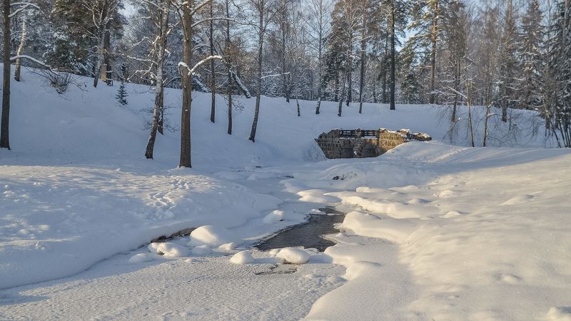 зима, мороз, снег, красота, тишина, парк, питер Каменный мост.photo preview