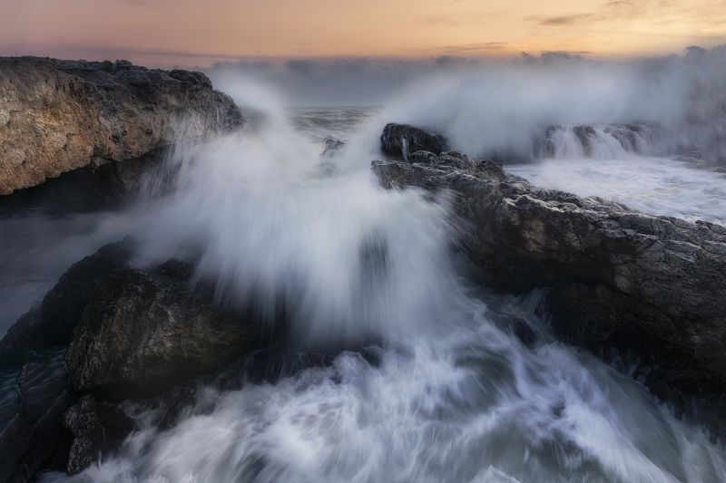 Black sea wintertime photo preview