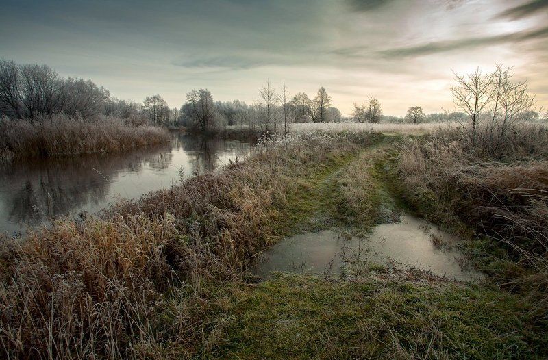 поздняя, осень, пейзаж, саров, река, заморозки Предзимьеphoto preview