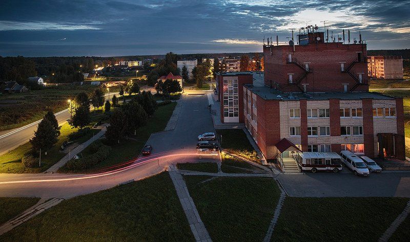 Выдержка, Горбунки, Городской пейзаж, Длинная выдержка, Ленинградская область, Лето, Ночь Моя деревня - Горбункиphoto preview