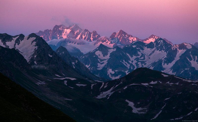 Caucasus, Georgia, Mountains, Sunset, Абхазия, Горы, Закат, Западный кавказ, Кавказ Последние мгновенияphoto preview