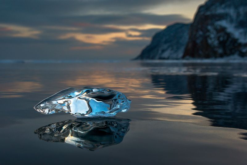 зима, лед, льдинка, байкал Байкальские самоцветыphoto preview