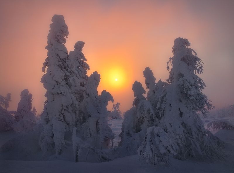 урал, зима, гух, рассвет Встретить рассвет...photo preview