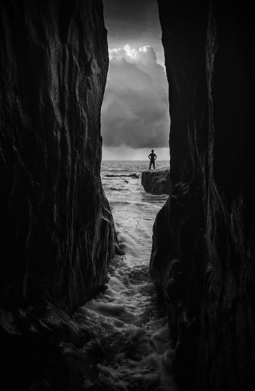 Landscapes,black & white,Travel,China,Wenzhou,reef Watch the seaphoto preview