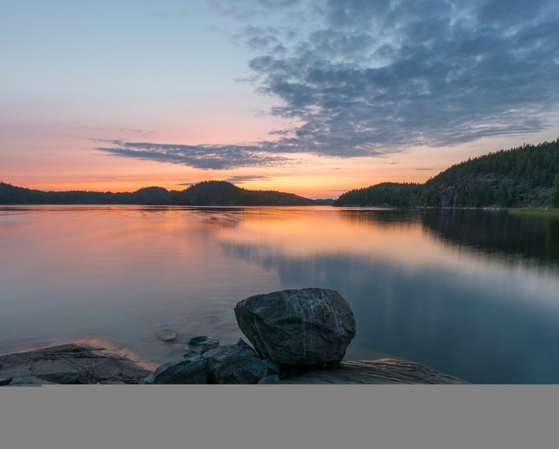 ладога, карелия, закат Летний закатphoto preview