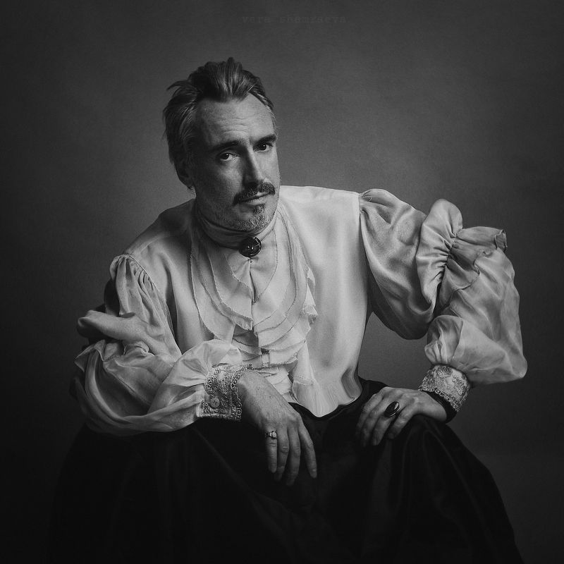 чб мужской портрет постановка вера шамраева ***photo preview