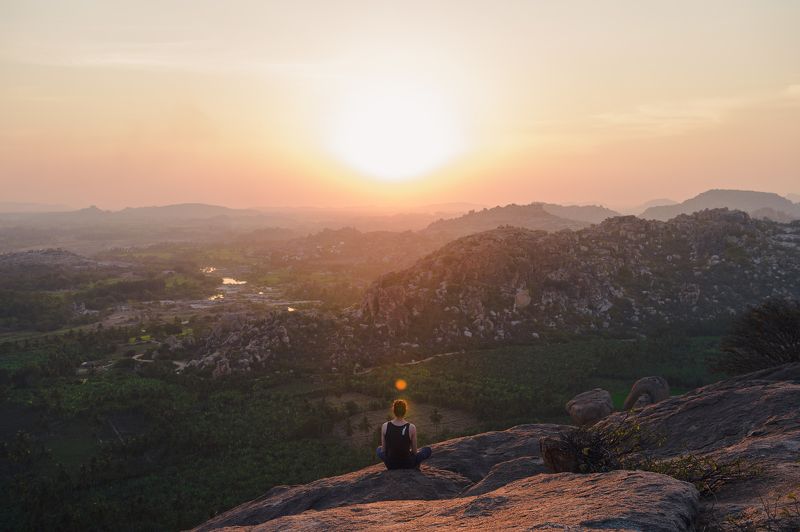 landscape India mountains Hampe mountainsphoto preview
