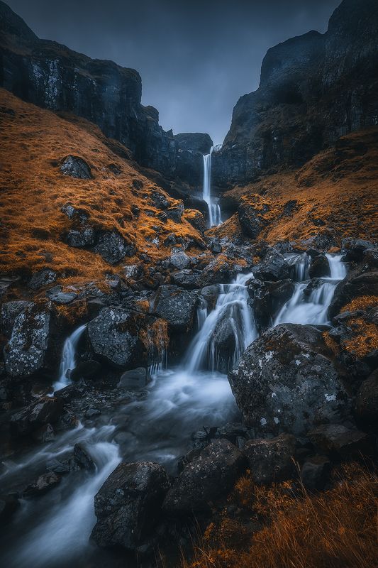 iceland, waterfall, long, exposure, mood, landscape  baejarfossphoto preview