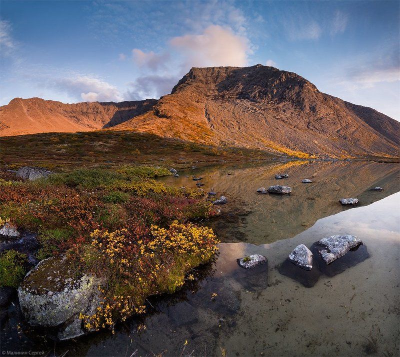Autumn, Khibiny, Kola Peninsula, Mountains, Горы, Заполярье, Кольский, Малая белая, Осень, Тахтаръявр, Хибины Осенние садыphoto preview