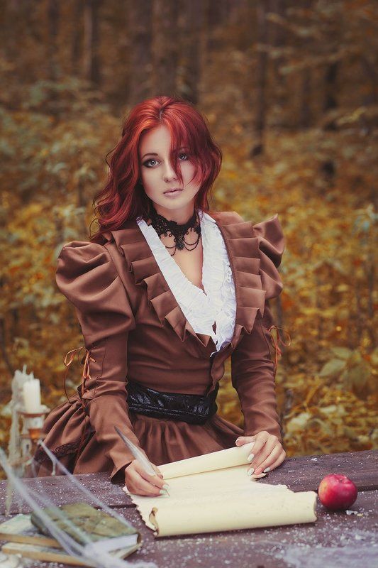 Beautiful, Beauty, Candles, Fairytale, Forest, Girl, Poesie, Portrait Poesiephoto preview