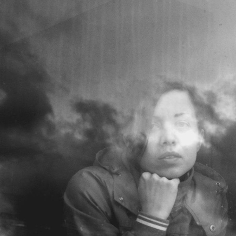 Маша, Небо, Осень, Стекло Осеньphoto preview