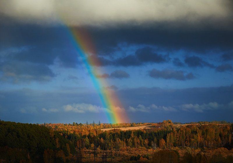 Прогулка под дождем или одна минута радуги.photo preview