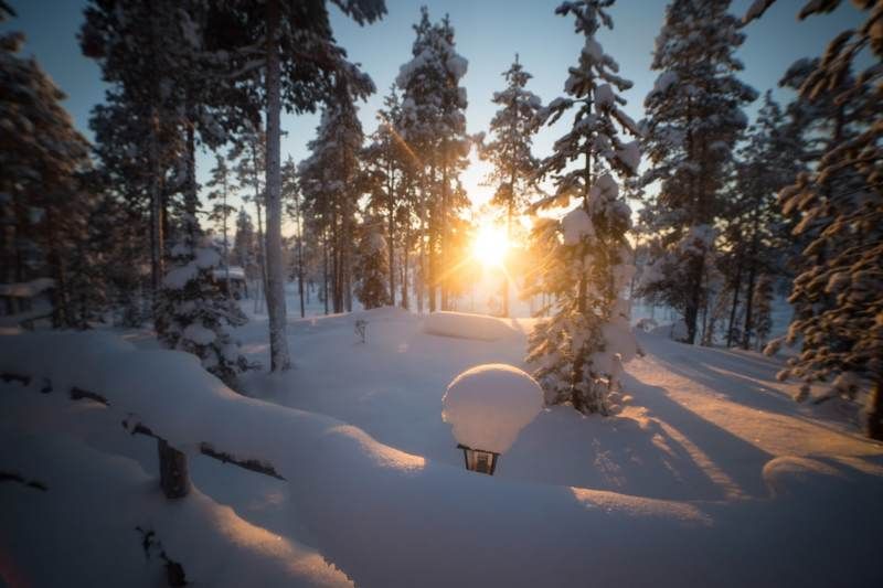 солнце, пейзаж, природа, снег, сугробы, мороз, закат, ловозеро «На закате солнца»photo preview