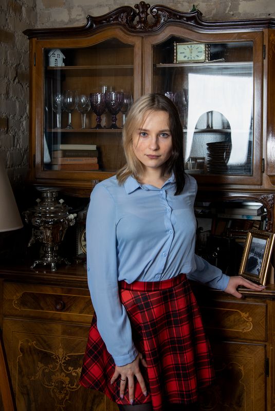 студийный портрет, красивая девушка, женский портрет, будуар Таяphoto preview