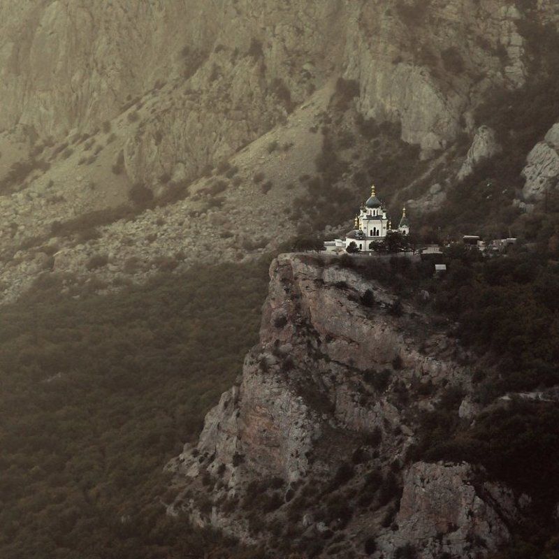 Крым, Утёс, Форос, Храм, Юбк Форос Храм Воскресения Христова в Форосеphoto preview