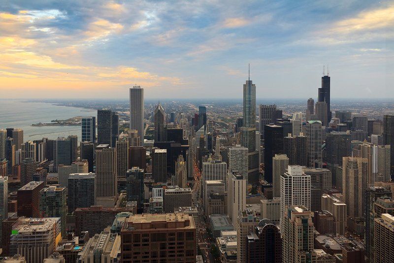 Закат в Чикагоphoto preview