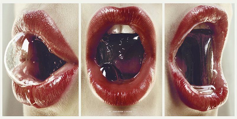 lucas, lucastudio, nude triptych in red фото превью