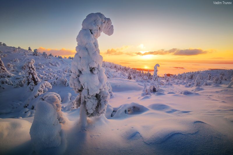 кольский, север, заполярье Зимнее утро на Кольскомphoto preview