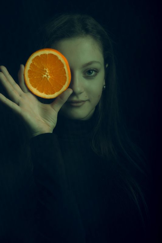 Портрет девушка цветок глаза красота photo preview