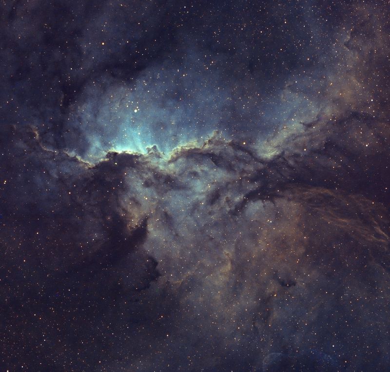 astrophoto, night, deep sky, narrowband Fighting Dragonsphoto preview