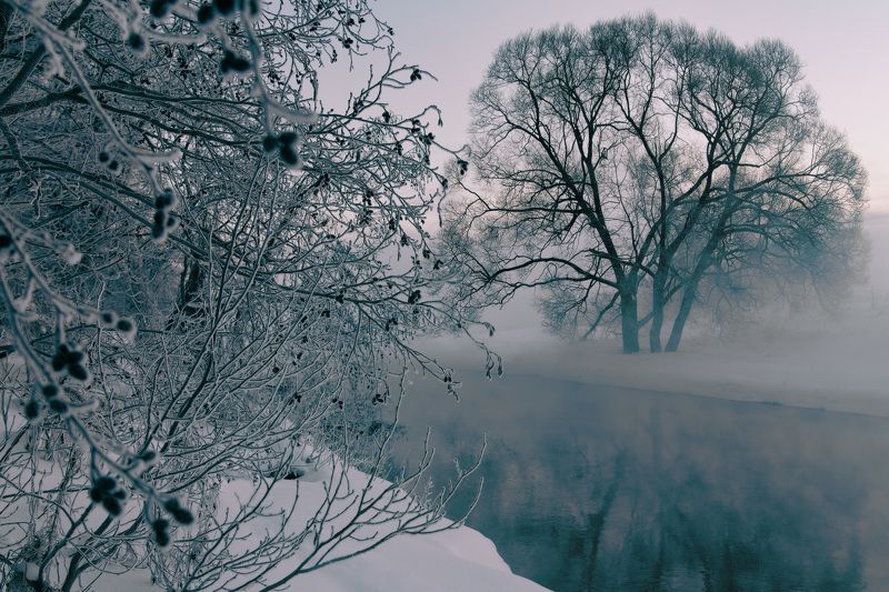 истра, зима, река * * *photo preview