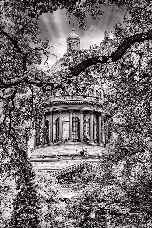 ритам, мельгунов, петербург, санкт-петербург, питер, спб, ленинград, petersburg, saint-petersburg, leningrad, чб, черно-белое, чб фото, черно-белое фото, монохром, russia, россия, cityscape, поэзия, исаакиевский собор, исаакий, st-isaac cathedral, landmar Исаакий / St-Isaac\'s Cathedralphoto preview