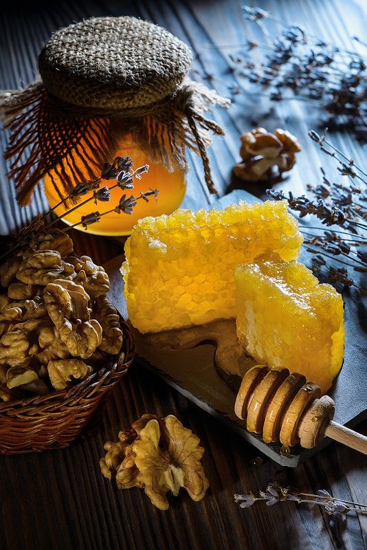 мед, фудфото, орехи, еда, натюрморт Мёдphoto preview
