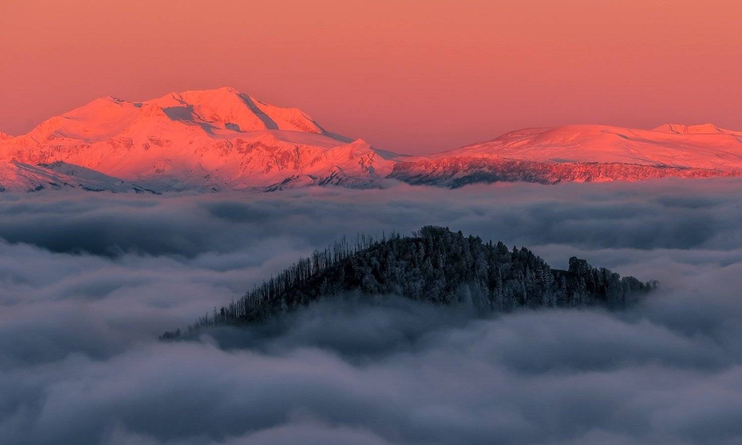 кавказ, утро, осень, 2013, октябрь, хребет, корыта, оштен, лес , горелый , рассвет, ФЁДОР