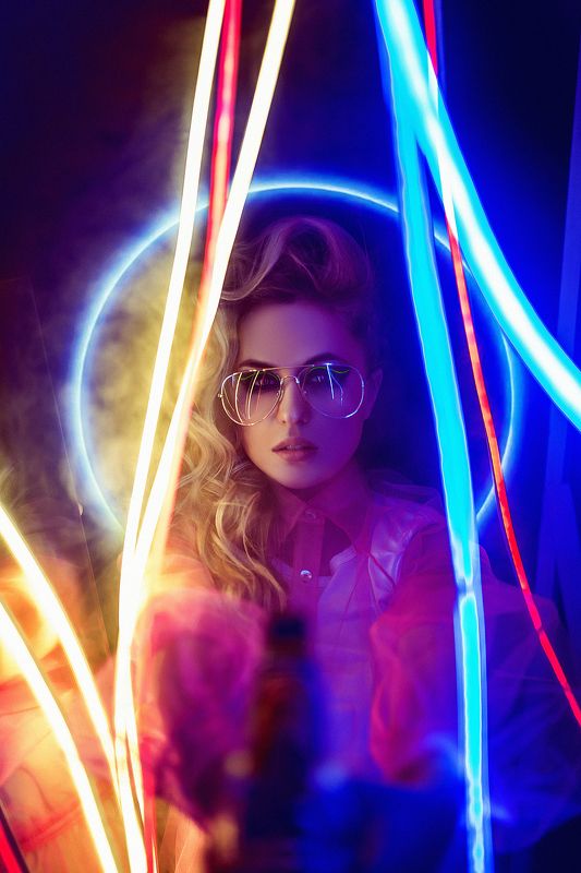 киберпанк, неон, дым,  Киберпанк photo preview