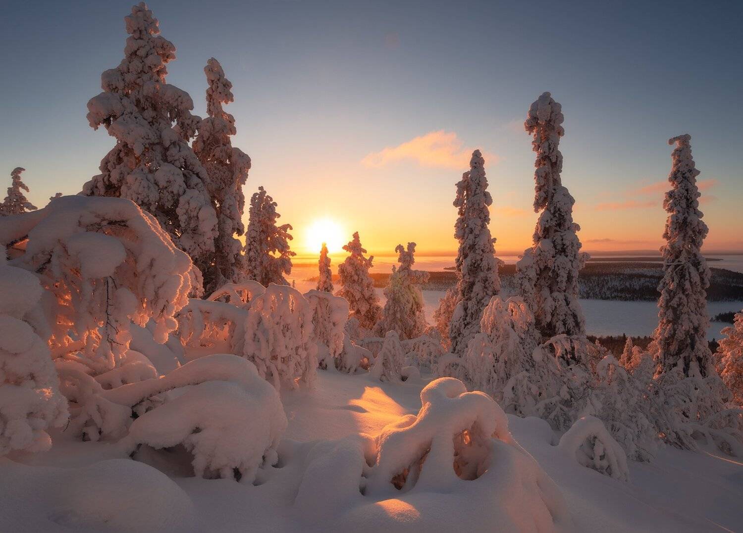 Автор: Виталий Истомин пейзаж,кольский,север,закат,свет,зима, Виталий Истомин
