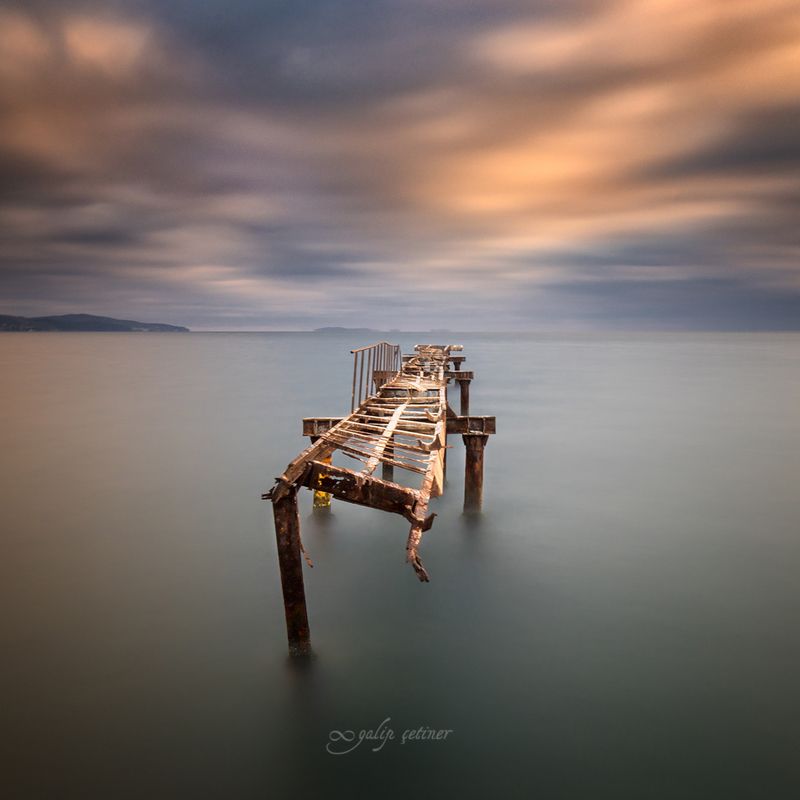 landscape, seascape, winter, nature, sea, pier, cloud, long exposure The lonelyphoto preview