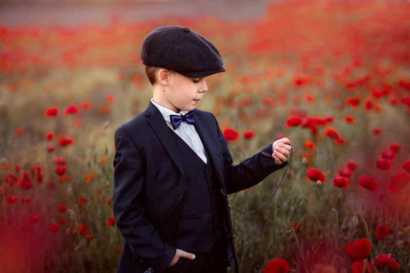 весна, дети, ребёнок, поле, маки, природа, острые козырьки, фильм, часы, ожидание, мальчик, ребёнок, цветы, ...photo preview