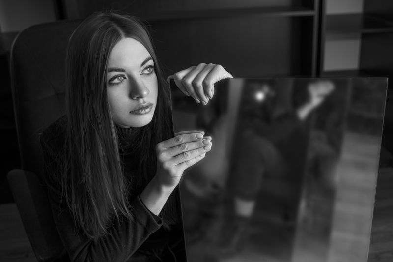 портрет зеркало Настяphoto preview