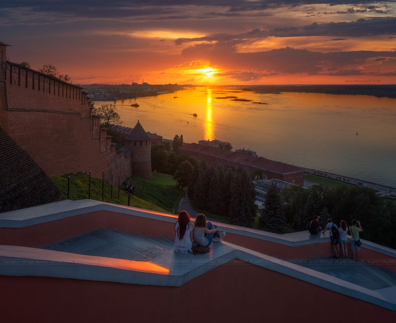 книга владыка моря, нижний новгород, россия, артем мирный, artyom mirniy, nikon, d610, никон, закат, солнце, небо, смотровая площадка, река, волга, ока, кремль, башня, вечер, Нижний Новгородphoto preview