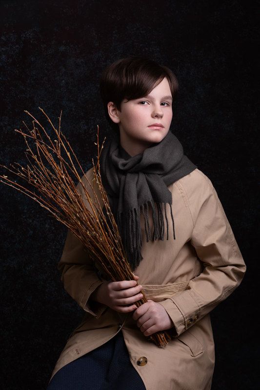 портрет, девочка, живописный портрет, студийный портрет Портретphoto preview