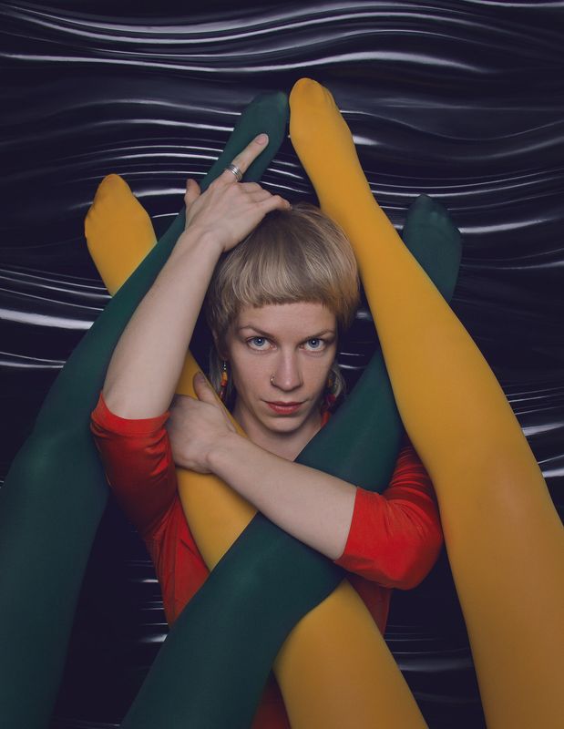 Colored, female portrait, fashion  Like a Guy Bourdian photo preview