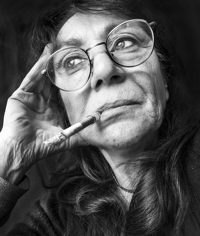 old, femail, smoke , woman , blackandwhite , bw , portrait ,  photo grandmaphoto preview