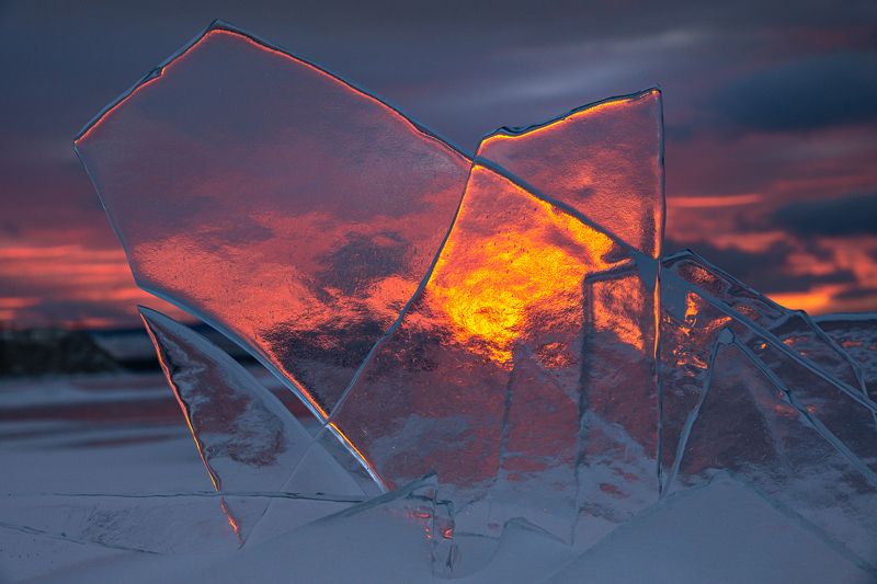 зима, лед, торос, льдинка, байкал Байкальские витражиphoto preview