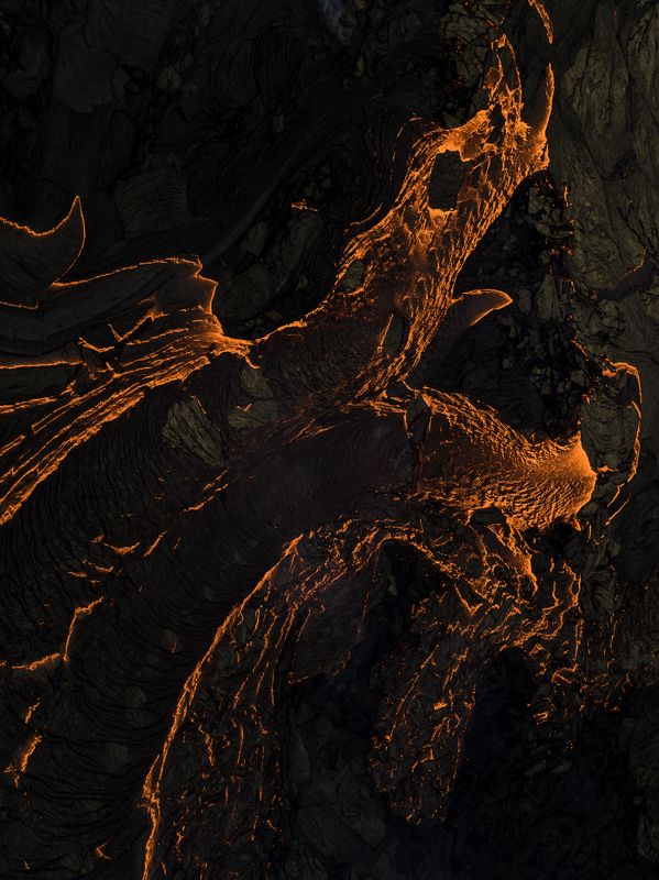 аэрофотосъёмка,iceland,абстракция,вулкан,лава,извержение fire turtle...photo preview