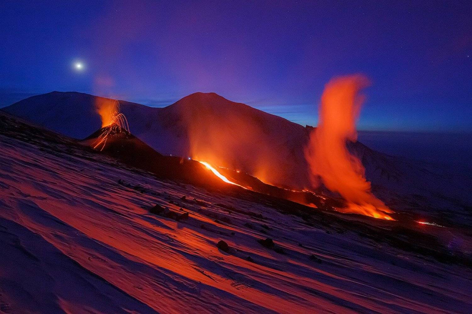 Камчатка, вулкан, извержение, природа, путешествие, фототур, пейзаж, лава, закат, , Денис Будьков