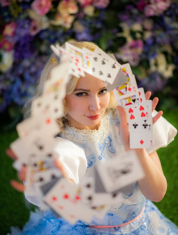 алиса, фэнтези, косплей, студия, портрет, женскийпортрет, portrait, alice, cosplay, fantasy Alice in Wonderland.photo preview