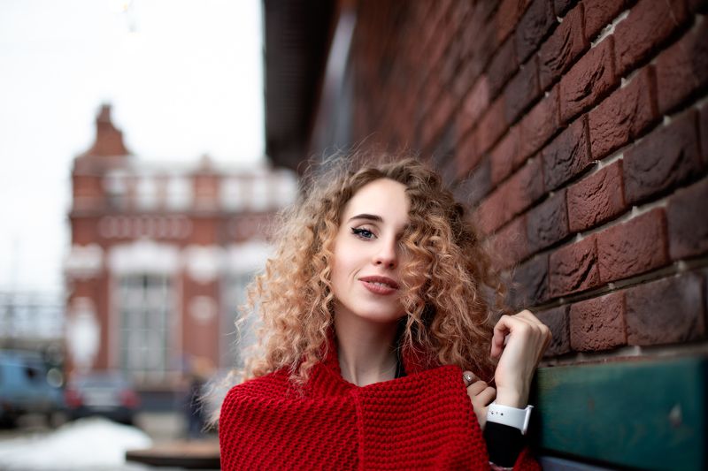 девушка, портрет, кафе, фото , вокзал, женщина, кудри,  винтаж, женский портрет photo preview