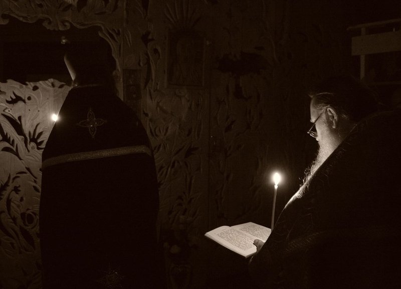 зараменье, шестопсалмие, служба, свечи Предстояниеphoto preview