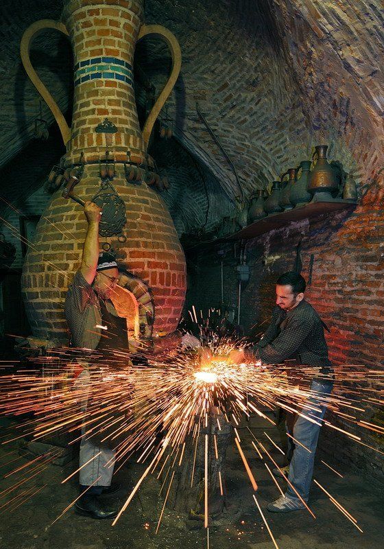 бухара, дамасский клинок,кузница Рождение дамасской звездыphoto preview