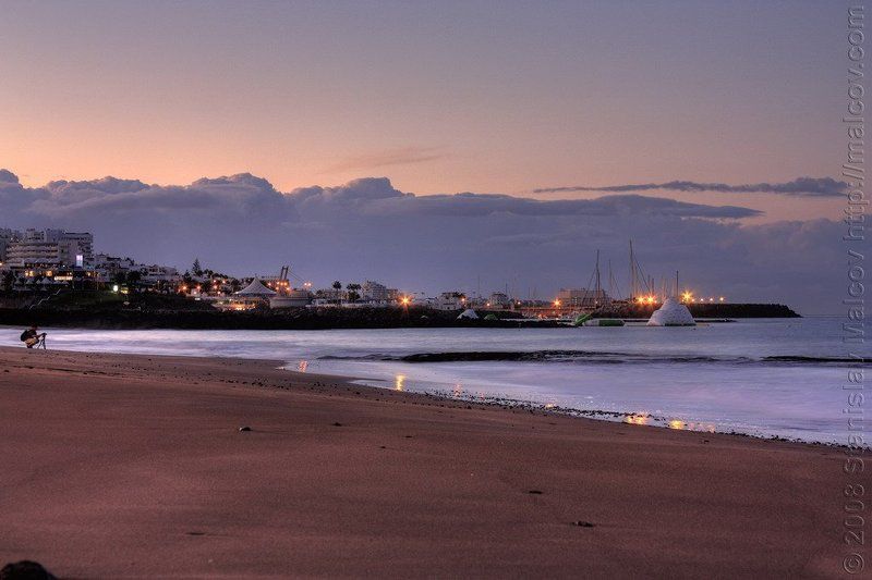 тенерифе, осень, восход Утренний океанический пляжphoto preview