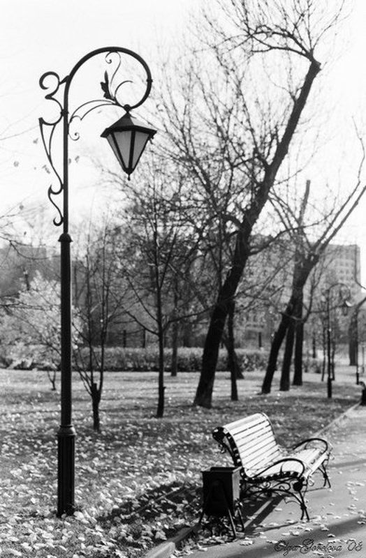 фото, город, фонарь, пленка, чб photo preview